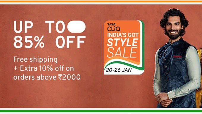 πUp to 85% Off On Fashion & Lifestyle β π Extra 10% OFF On ICICI Bank Cards