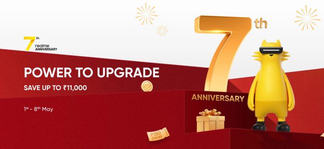 Realme 7th anniversary sale ~ Save Upto Rs 11000
