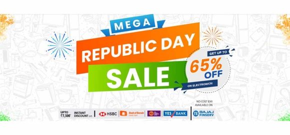 Mega Republic Day Sales 🇮🇳 Upto 60% OFF on Electronics 🎧 💻 ➕ upto 7.5% Bank Discount