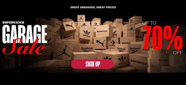 Superkicks Garage Sale: Upto 70% Off on Adidas, Nike, Puma Shoes