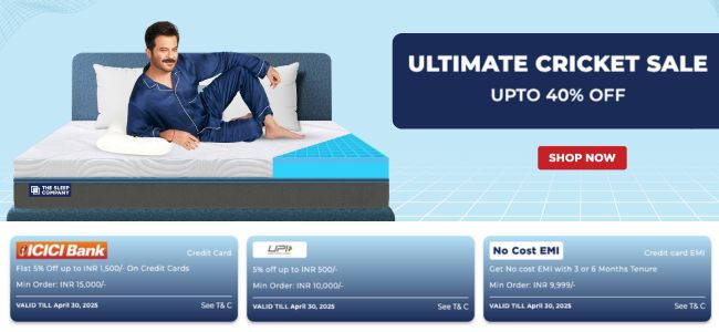 Ultimate Cricket Sale - Upto 40% OFF + Bank & UPI Offers