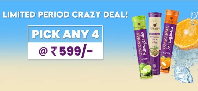 Buy any 4 @ Rs 599 Only
