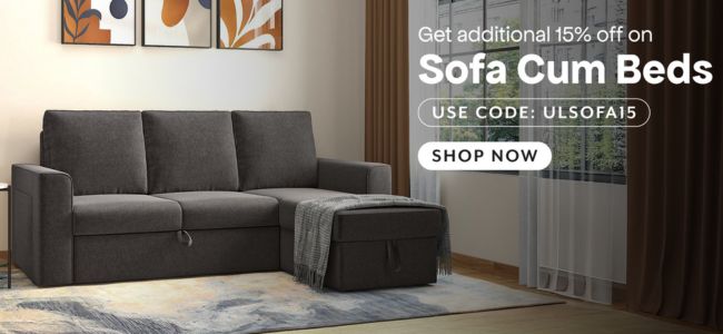 Get Additional 15% OFF on Sofa Cum Bed